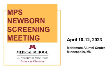 Mucopolysaccharidosis Newborn Screening Meeting Banner