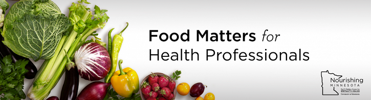 Food Matters for Health Professionals Banner